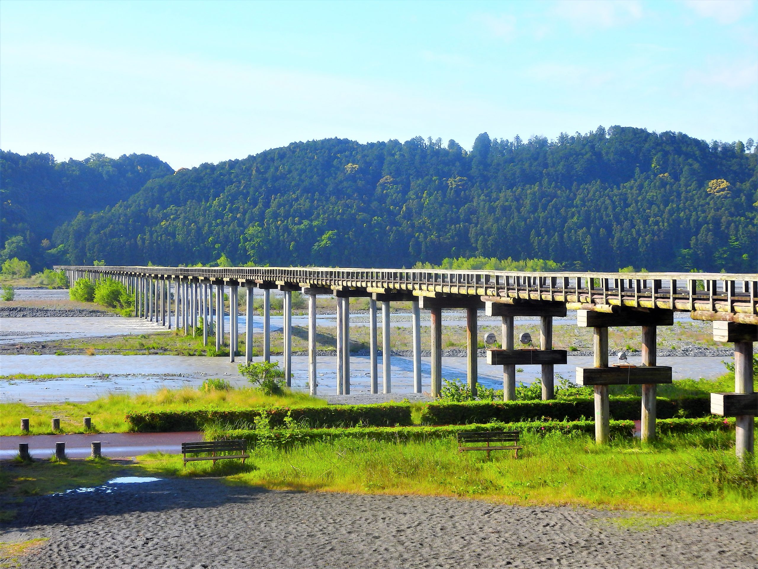 世界一長い木造歩道橋 蓬莱橋 静岡県 島田市 日本に もっと恋する旅